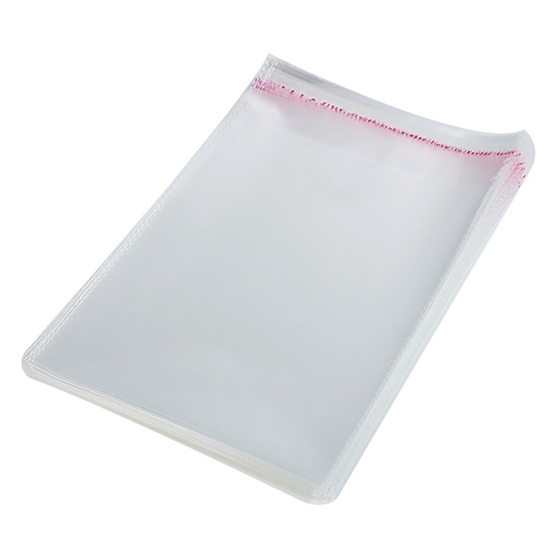Plastic self-sealing bag width 12cm jewelry toy transparent packaging bag opp bag vest shirt universal self-adhesive bag