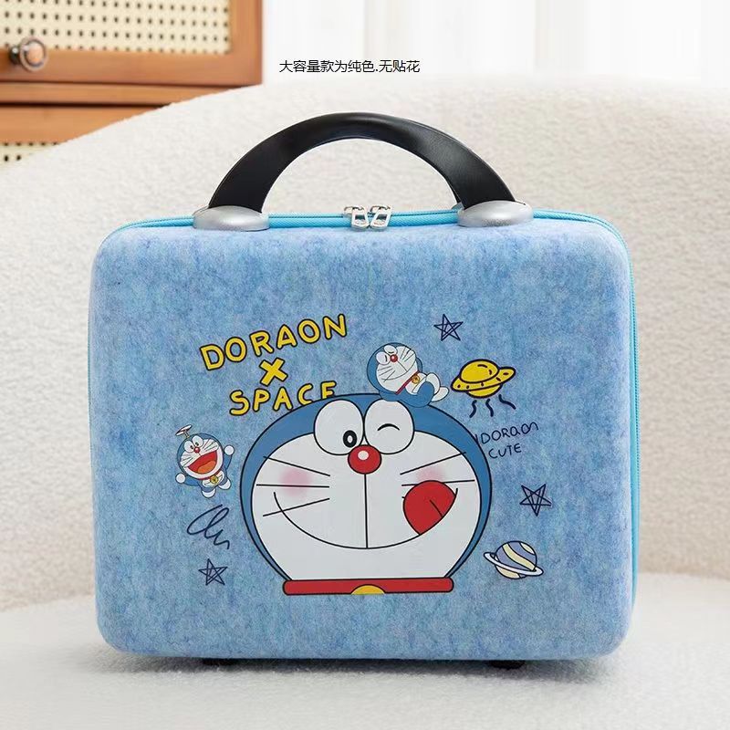 Felt portable gift box small suitcase wholesale cartoon felt bag creative DIY cosmetic bag travel suitcase