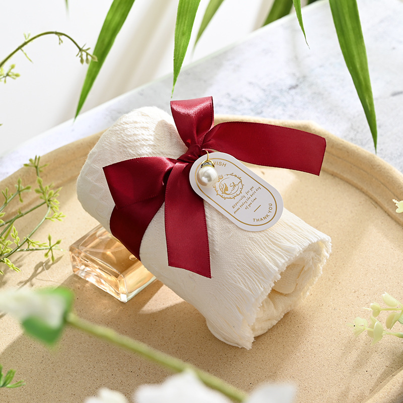 Picture of Wedding Hand Gift Towel Creative Tassel Towel Birthday Hundred Days Full Moon Gift Return Gift Small Gift Practical Wedding