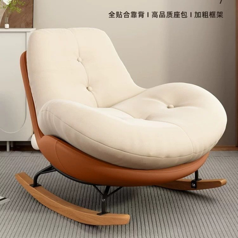 Picture of Lazy Sofa Adult Recliner Adult Living Room Single Balcony Home Leisure Bedroom Comfortable Thickened Penguin Rocking Chair