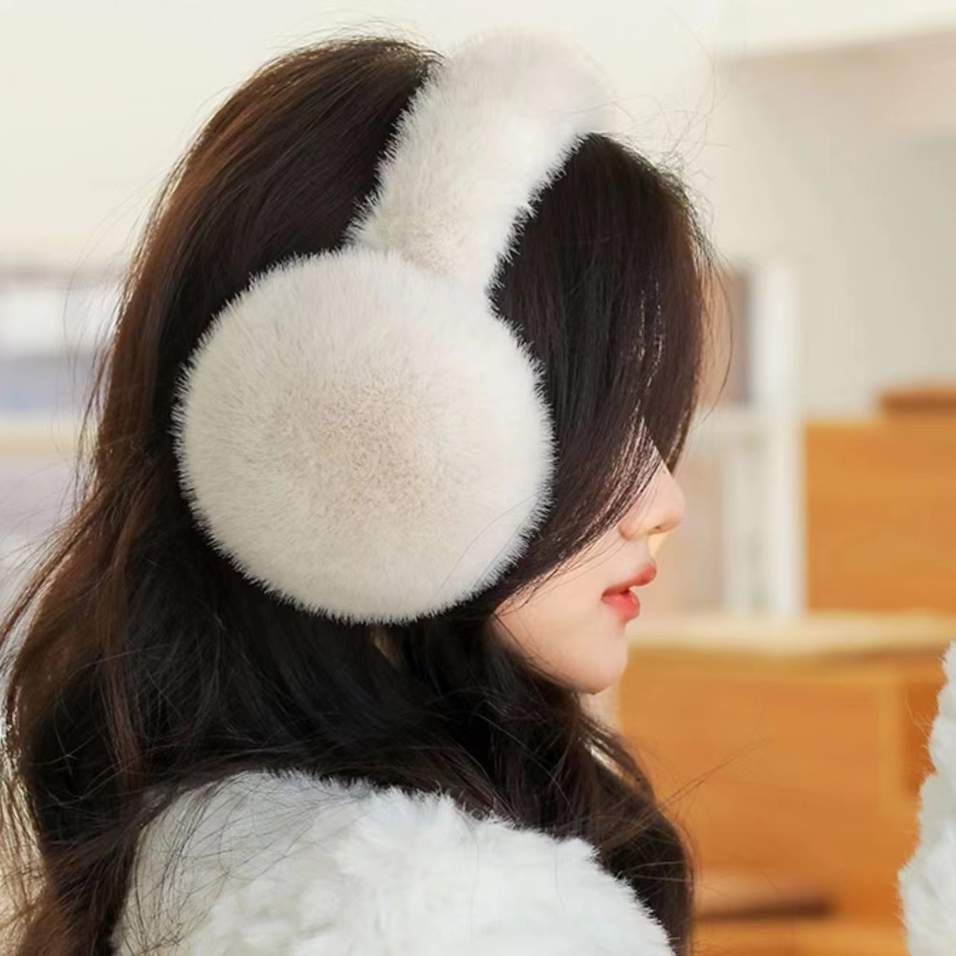 Picture of Earmuffs Women's Winter Warm Earmuffs Earmuffs Earmuffs Cycling Anti-freeze Ear Protection Thickened Plush Students All-match Cold-proof Ear Warming