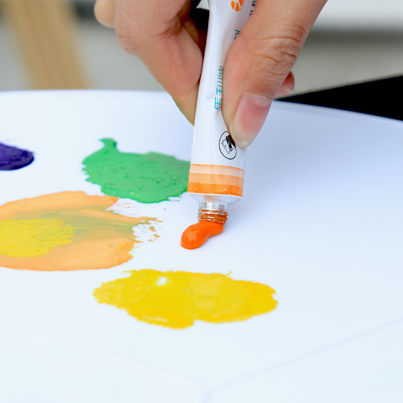 Picture of Jiken Brand Oval Large Palette Gouache Watercolor Acrylic Chinese Painting Pigment Multi-Function Palette