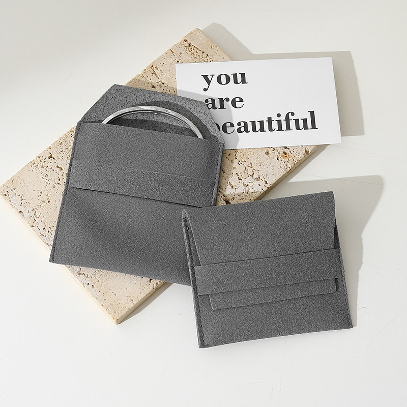 Picture of Multicolor Flannel Bag Jewelry Bag Snaps Thickened Bag Ring Necklace Anti-oxidation Jewelry Storage Bag Wholesale
