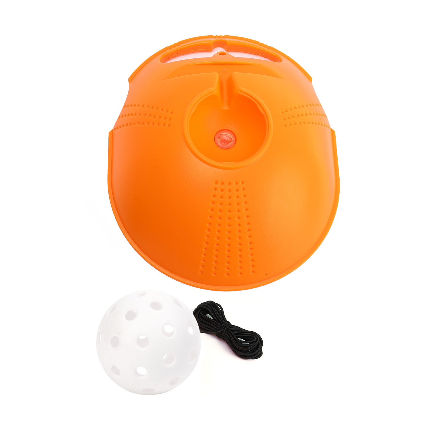 Picture of Pick ball trainer training base 40 holes high elastic plastic hole ball beginners practice Pickleball