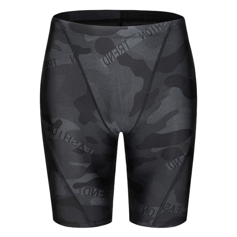 New quick-drying swimming trunks camouflage letter long shorts comfortable breathable durable swimming trunks swimming cap men's pants wholesale