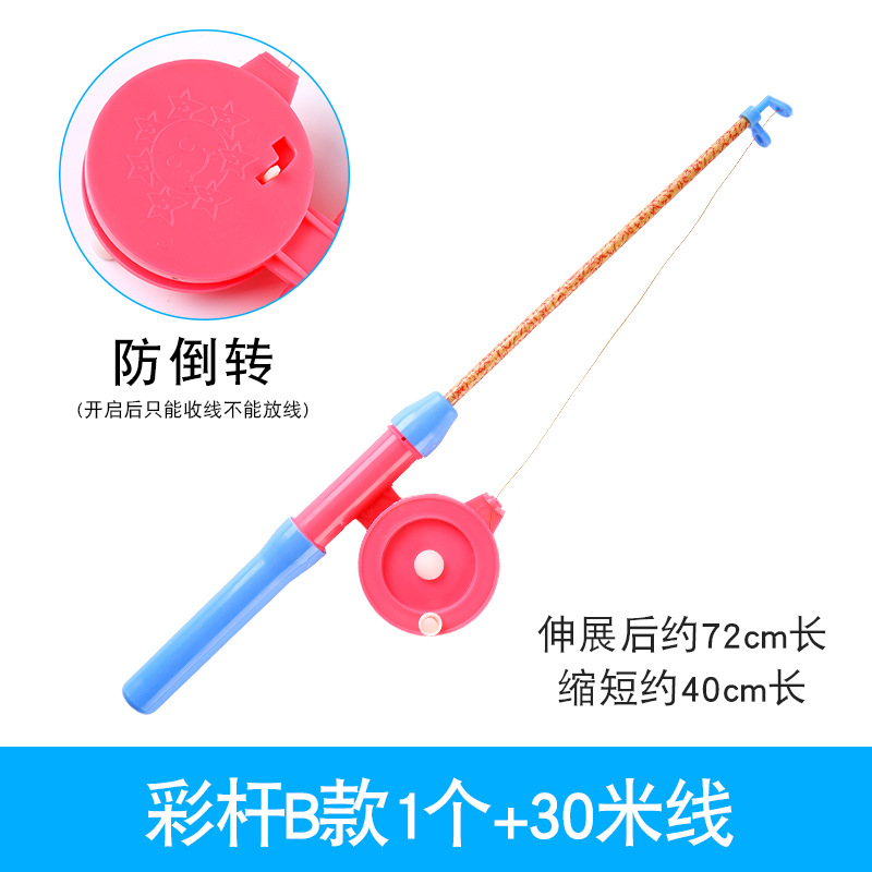 Picture of New Cartoon Fishing Rod Kite Children's Outdoor Handheld Plastic Mini Kite Park Gate Stall Dynamic Kite