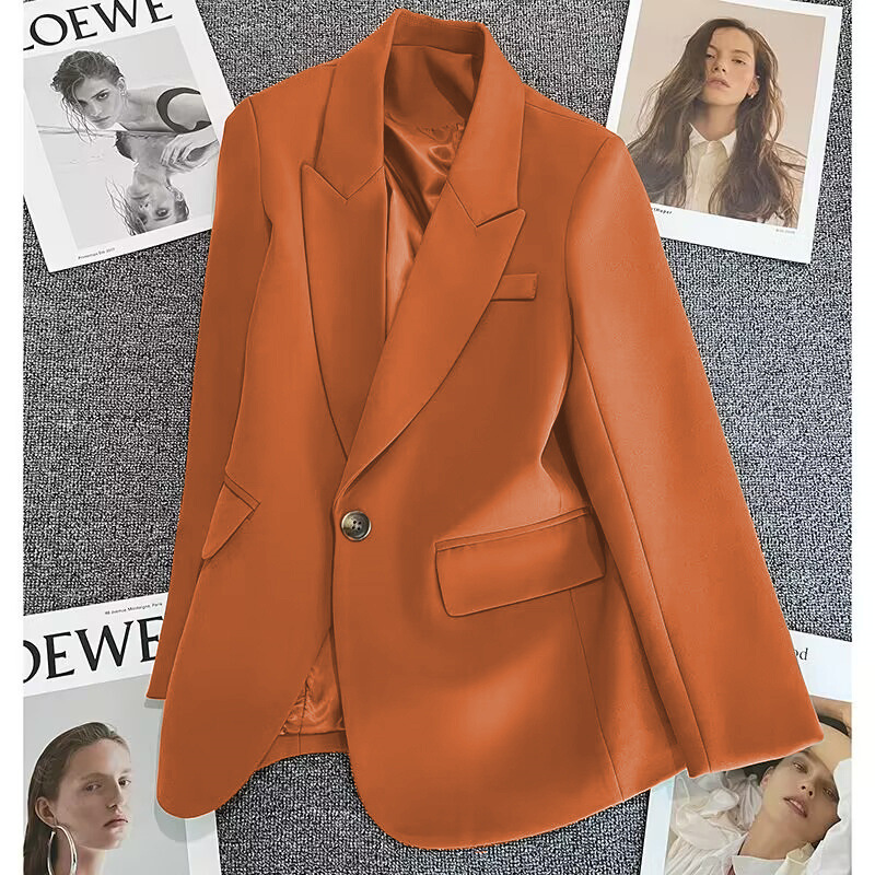 Picture of Long-Sleeved Suit Jacket for Women 2025 Autum New Korean Style Casual Texture Spring Goddess Style Street Suit