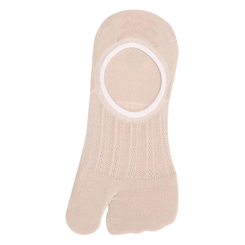 Two-Toe Socks, Boat Socks, Summer Mesh Breathable Thin Cotton Non-Slip Pig's Trotters, Low-Cut Women's Sweat-Absorbent Flip-Flops, Two-Toe Socks with Split Toes