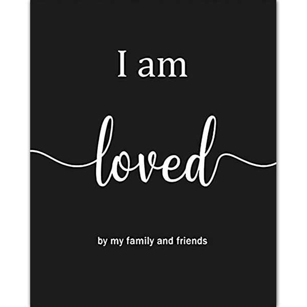 Picture of Amazon Black and White English Inspirational Poster Waterproof and Tear-Resistant Bedroom Hanging Painting Et Coated Office Decorative Painting