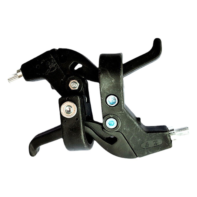 Children's car brake lever plastic brake lever ultra light three finger brake lever bicycle disc brake accessories car brake color brake lever