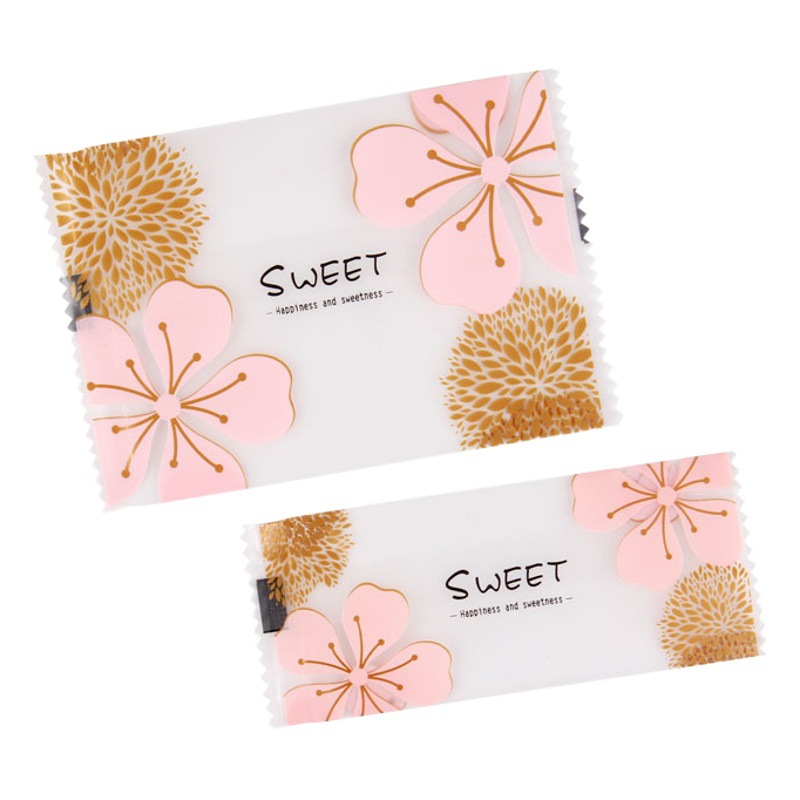 Transparent frosted snowflake crisp packing bag nougat fruit bag Small Cranberry beef cake cookie machine sealing bag in stock