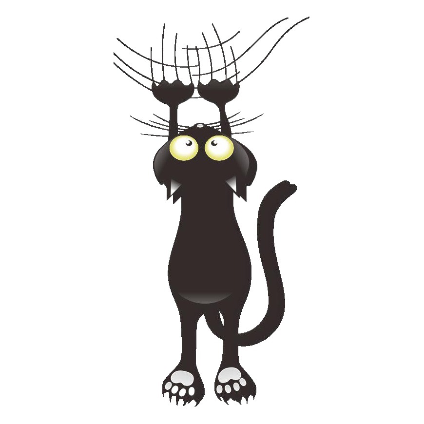 MU80009 new kitten window cleaning creative stickers foreign trade stickers bathroom small stickers car stickers children's room