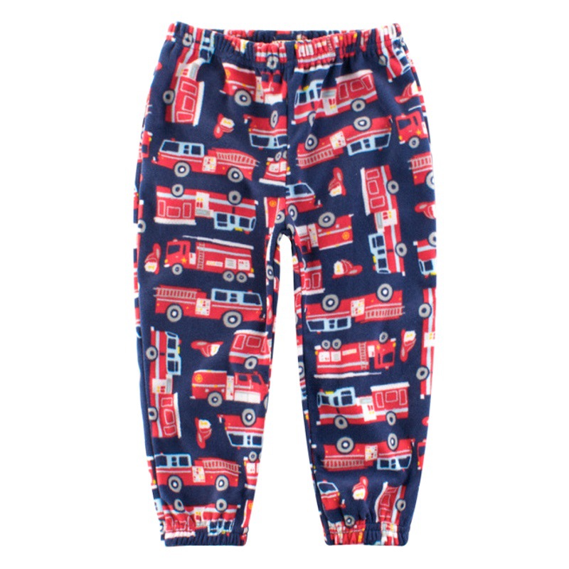 Children's polar fleece home long pajamas 27Kids children's clothing boys autumn pants children's warm bottoming a generation of hair