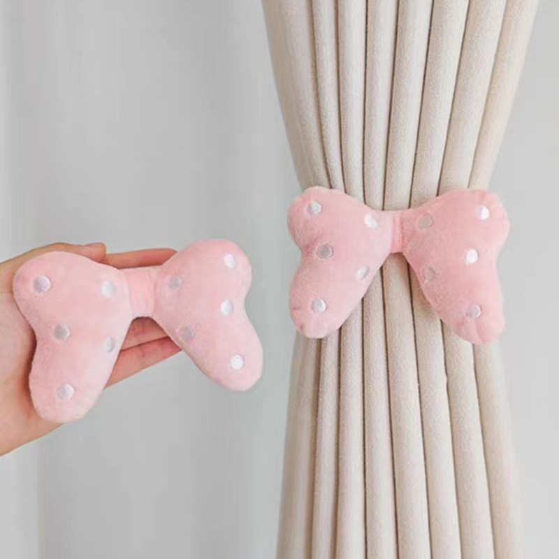 Curtain Strap Children's Cartoon Cute Bow Curtain Strap Modern Simple Style Curtain Strap for Bedroom