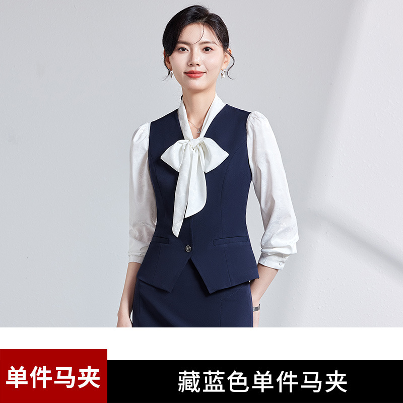 Picture of Women's waistcoat professional suit 2024 new 4S store hotel front desk reception tooling temperament waistcoat overalls women