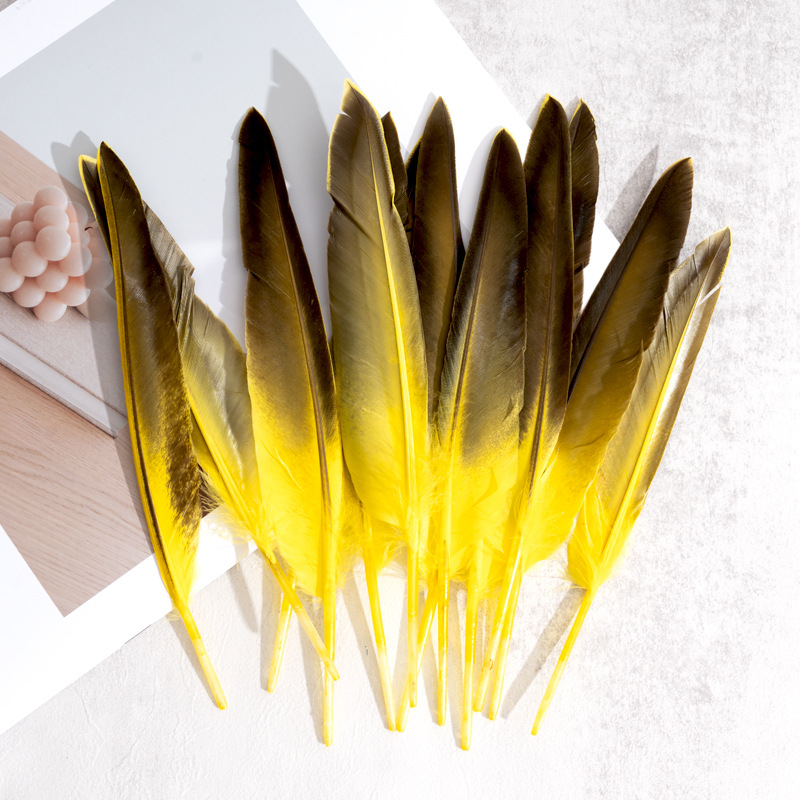 Picture of Feather Factory Wholesale Colorfulful Duck Feathers Hard Real Duck Feather Feather Pen Devil Wings DIY Handmade Materials