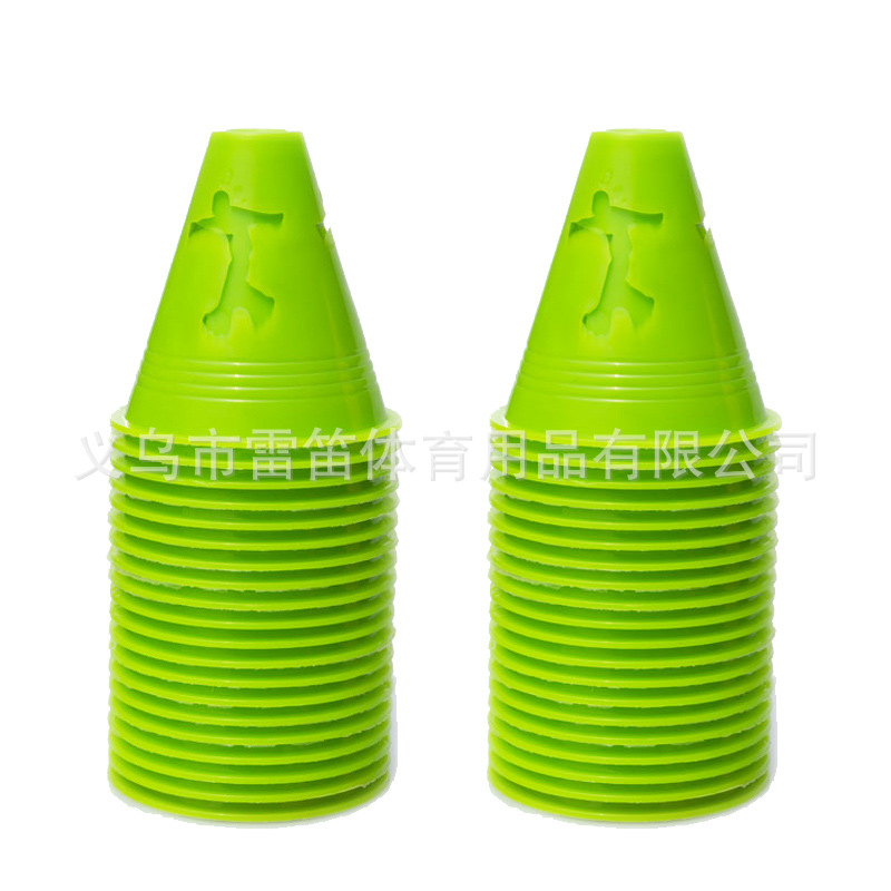 Picture of 8cm high flat flower humanoid pile roller slide pile logo bucket obstacle corner foot pile roller skates barricade wholesale