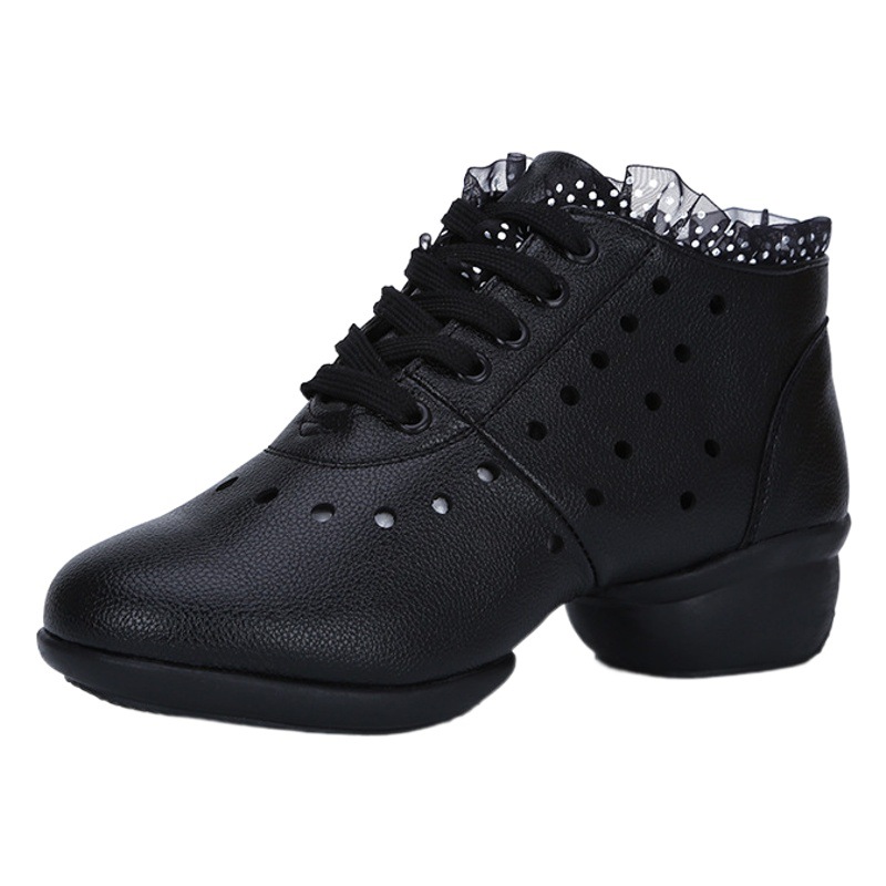 Square Dance Shoes Dancing Shoes Women's Adult Soft Sole Mid-heel Supper Dance Shoes Dance Shoes Performance Shoes New Mesh Foreign Trade Shoes