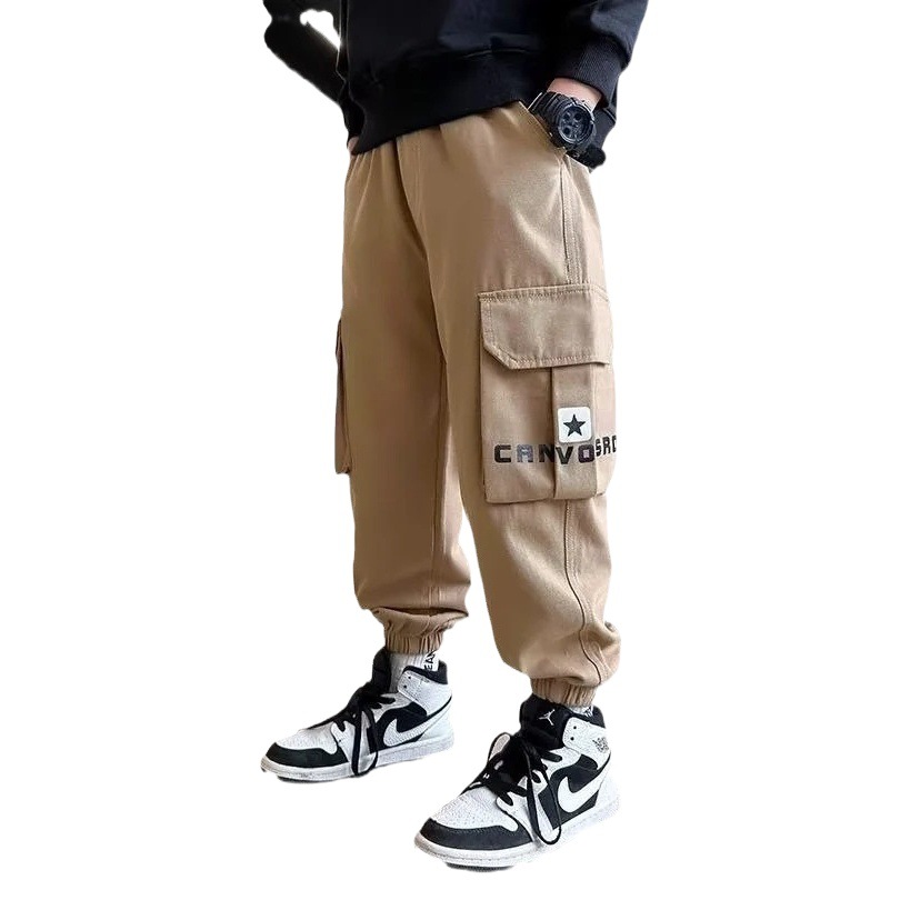 Boys' Pants Summer Thin Anti-mosquito Pants Children's Summer Ice Silk Quick-drying Sports Pants Large Children's Summer Casual Pants