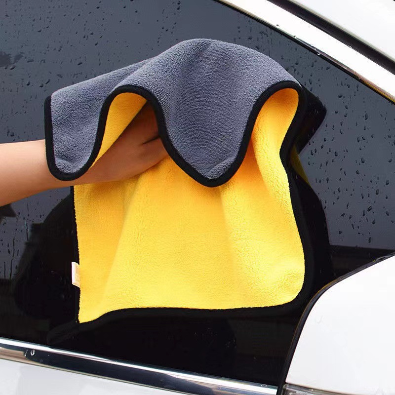 Special towel for cleaning car lint-free and mark-free car glass absorbent cloth double-sided non-oil-stained extra thick car towel