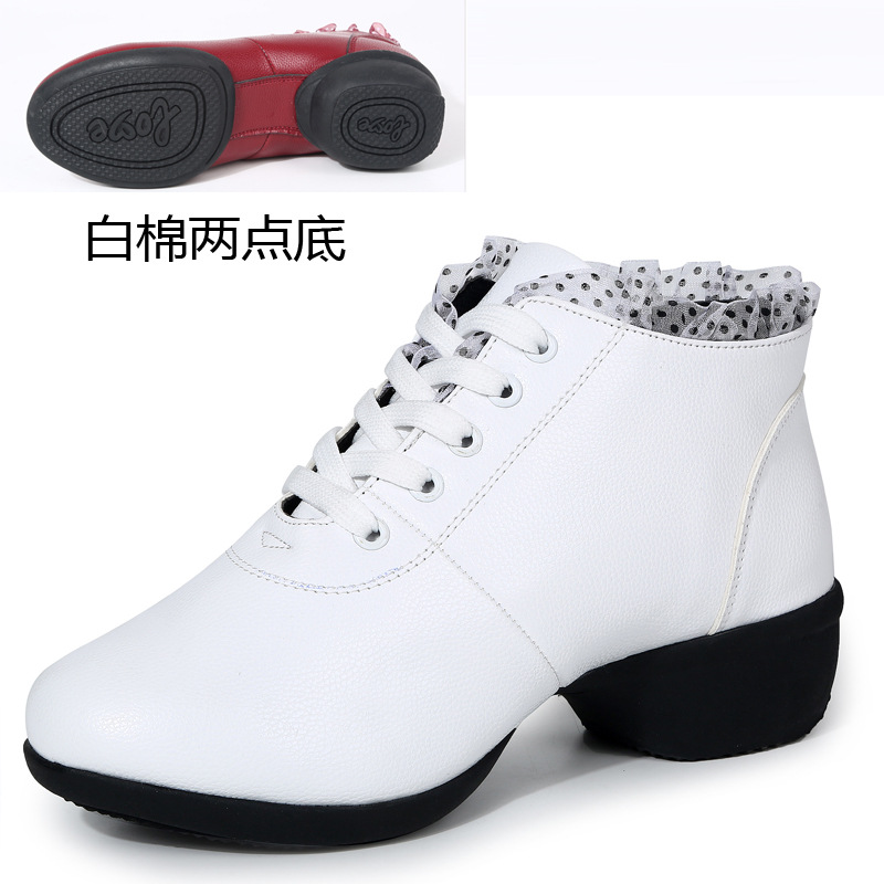 Picture of Square Dance Shoes Dancing Shoes Women's Adult Soft Sole Mid-heel Supper Dance Shoes Dance Shoes Performance Shoes New Mesh Foreign Trade Shoes