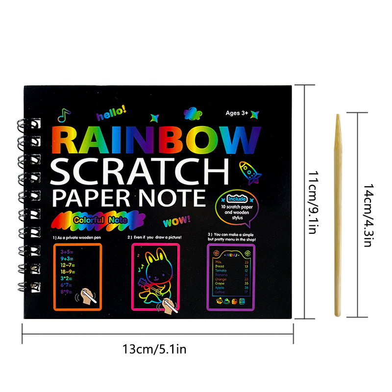 Picture of Children's DIY scratch painting book creative colorful graffiti book kindergarten art supplies wholesale student stationery Painting Book