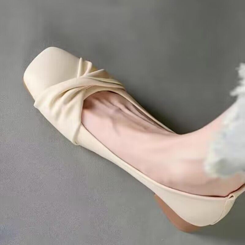 Single-layer shoes women's small fragrant style flat shoes 2024 new spring and autumn Mary Jane women's shoes square toe ladle shoes late night breeze gentle shoes