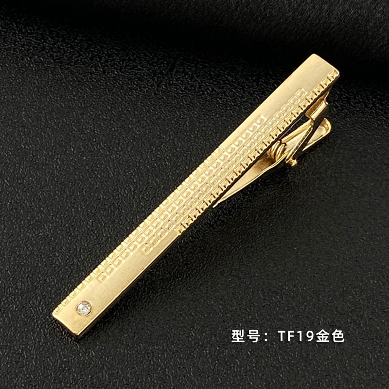 Picture of Men's Tie Clip Manufacturer Direct Sales Yiwu Cross-Border Business Metal Tie Clip Tieclips Bow Tie Business Style