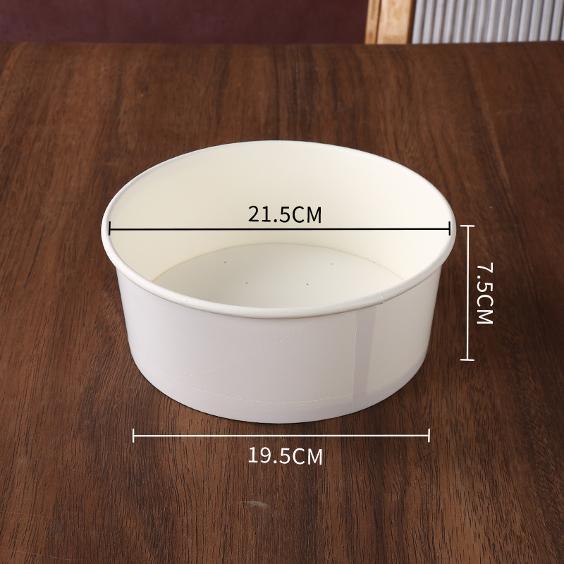 Picture of Qifeng cake mould disposable baking paper bowl 4/6/7/8/10 inch high temperature resistant non-demoulding cake embryo paper mould