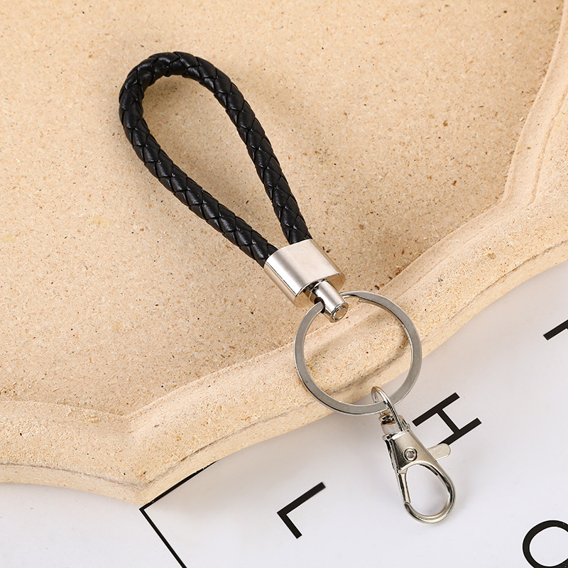 Picture of Carefully Selected Cross-Border Leather Rope Keychain Pendant Car Keychain Pendant Metal Accessories Jewelry Small Gifts Wholesale