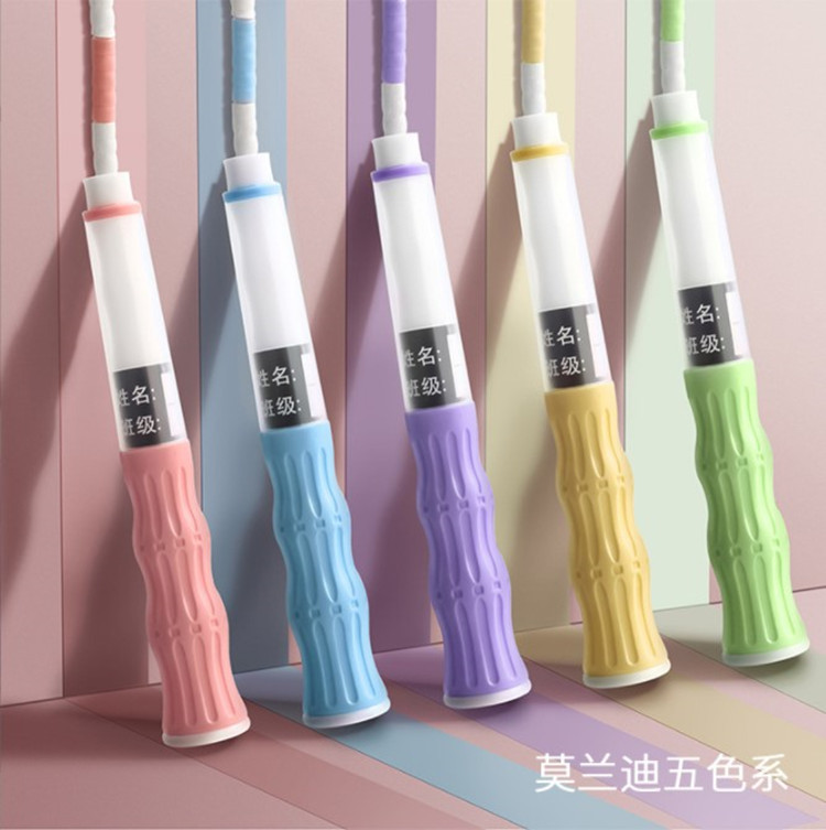Jump Rope for Children, Suitable for Kindergarten Beginners, Adjustable Bamboo Knot Type for Elementary School Students, Available in Stock from the Factory