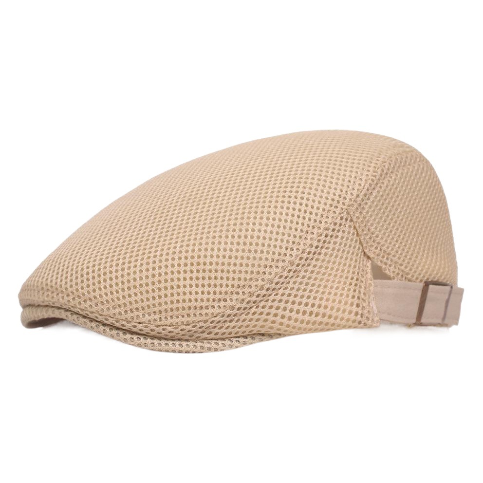 Beret Men's Summer Youth Mesh Breathable Forward Hat Middle-Aged and Elderly Casual Sun Hat Foreign Trade Duck Tongue Hat