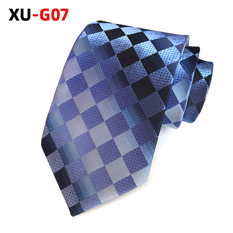 Picture of Factory Ready Supply 2025 New Polyester Jacquard Fashion Plaid Tie Formal Tie