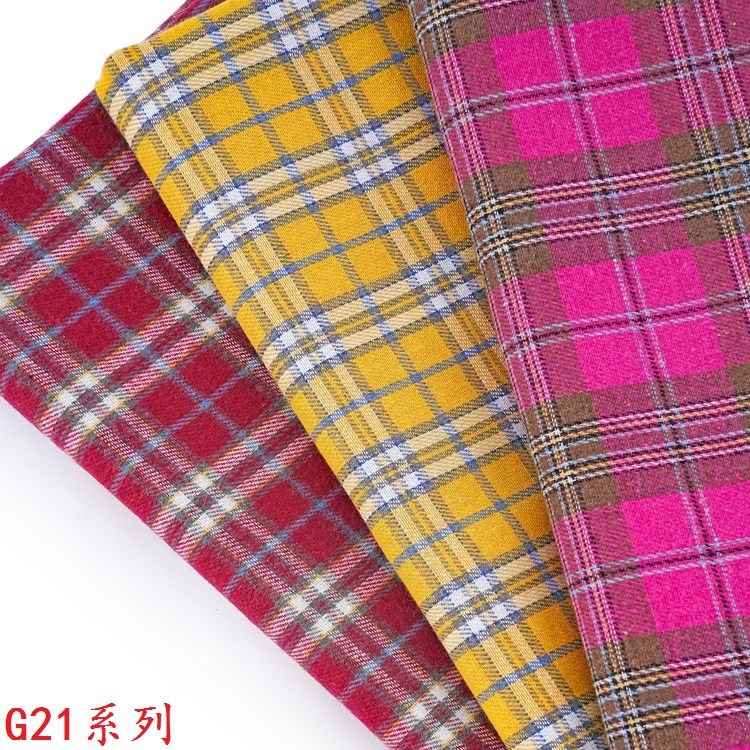 24 Woven Yarn-Dyed Plaid Tr Handmade DIY Fabric Ins Style Sub-Cloth Korean Photo Background Cloth Spot Wholesale
