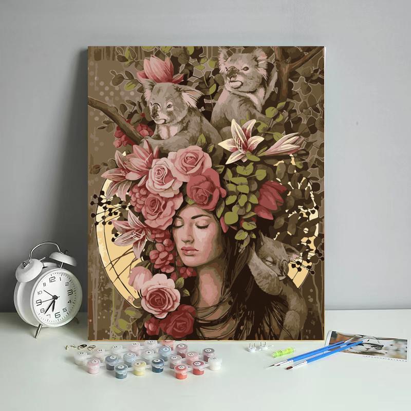 Picture of DIY Digital Oil Painting Factory Human Art Amazon Fba Batch Shopify Cross-Border Foreign Trade Wholesale