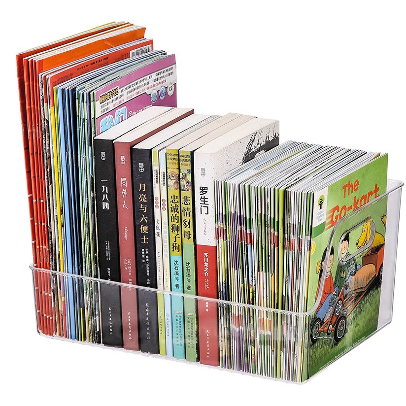 [class teacher recommend] book storage box picture book box desktop stationery storage box student Oxford tree book box