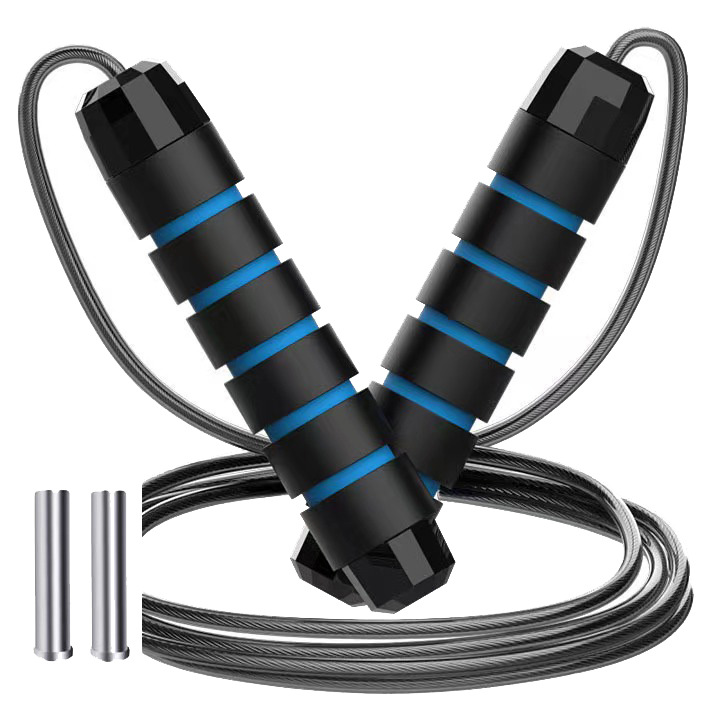 Picture of Steel wire rope skipping wholesale fitness exercise weight-bearing training rope skipping primary and secondary school students high school entrance examination racing rope skipping sporting goods