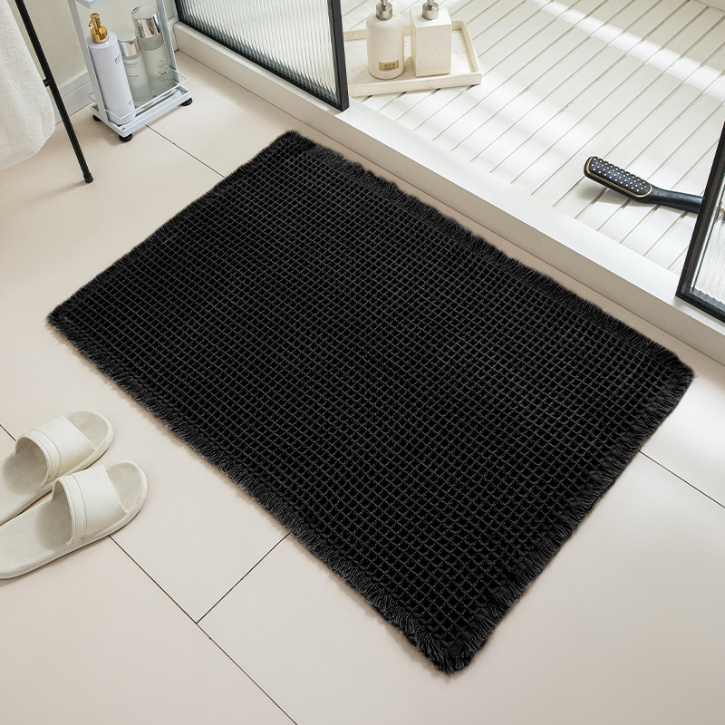 Picture of Bathroom Floor Mats, Bathroom Door Non-Slip Mats, Bedroom Entry Door Mats, Household Absorbent Mats, Toilet Carpets
