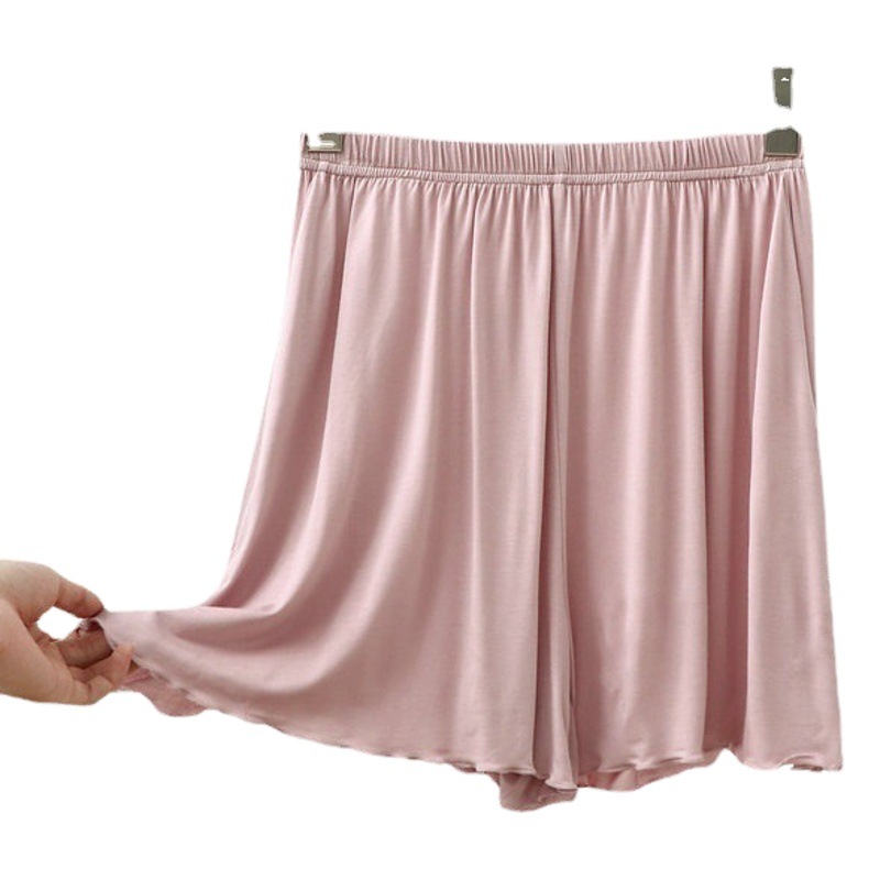 Summer Loose Home Shorts Modal Thin Home Large Size Pajama Pants Exterior-Wearable Skirt Bottoming Culottes Summer