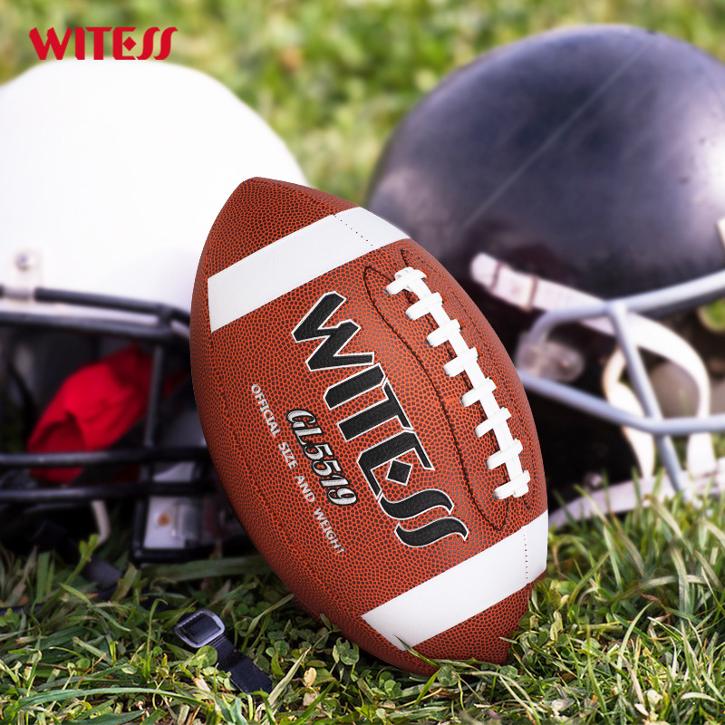 Picture of Witess Mister Machine Sewn Football Pu American Football Standard Training Competition Adult No. 9 Youth No. 6