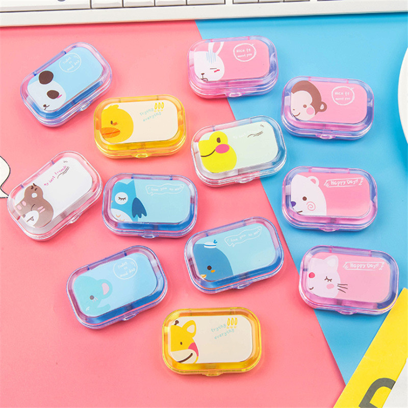 Picture of Cartoon Creative Small Animal Glasses Contact Eye Box Durable Fashion Portable Simple Contact Eye Box