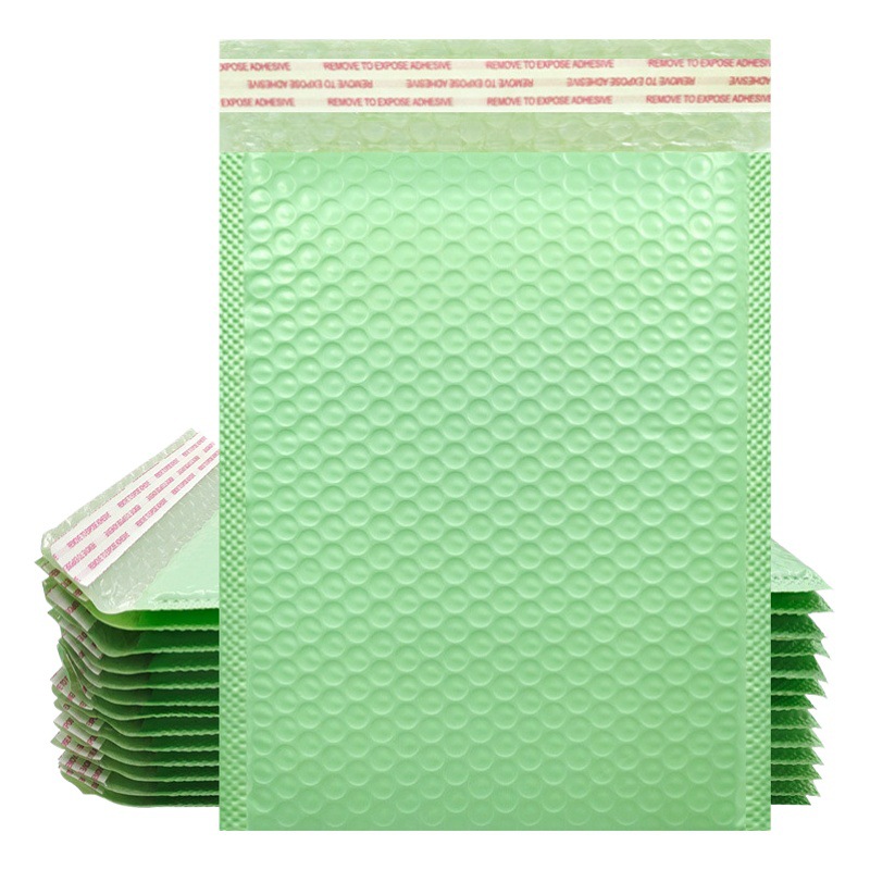 Macaron avocado green bubble bag color small card thickened logistics packing bag foam envelope express bag