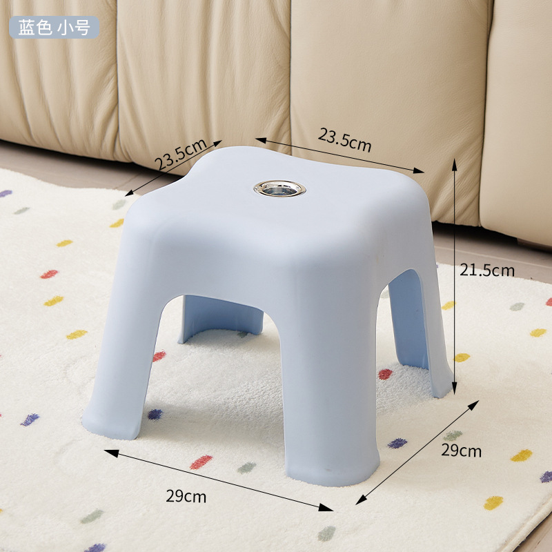 Picture of Household Plastic Small Stool Simple Style Thickened Coffee Table Small Stool Shoe Changing Stool Sofa Stool Bathroom Low Stool Chair