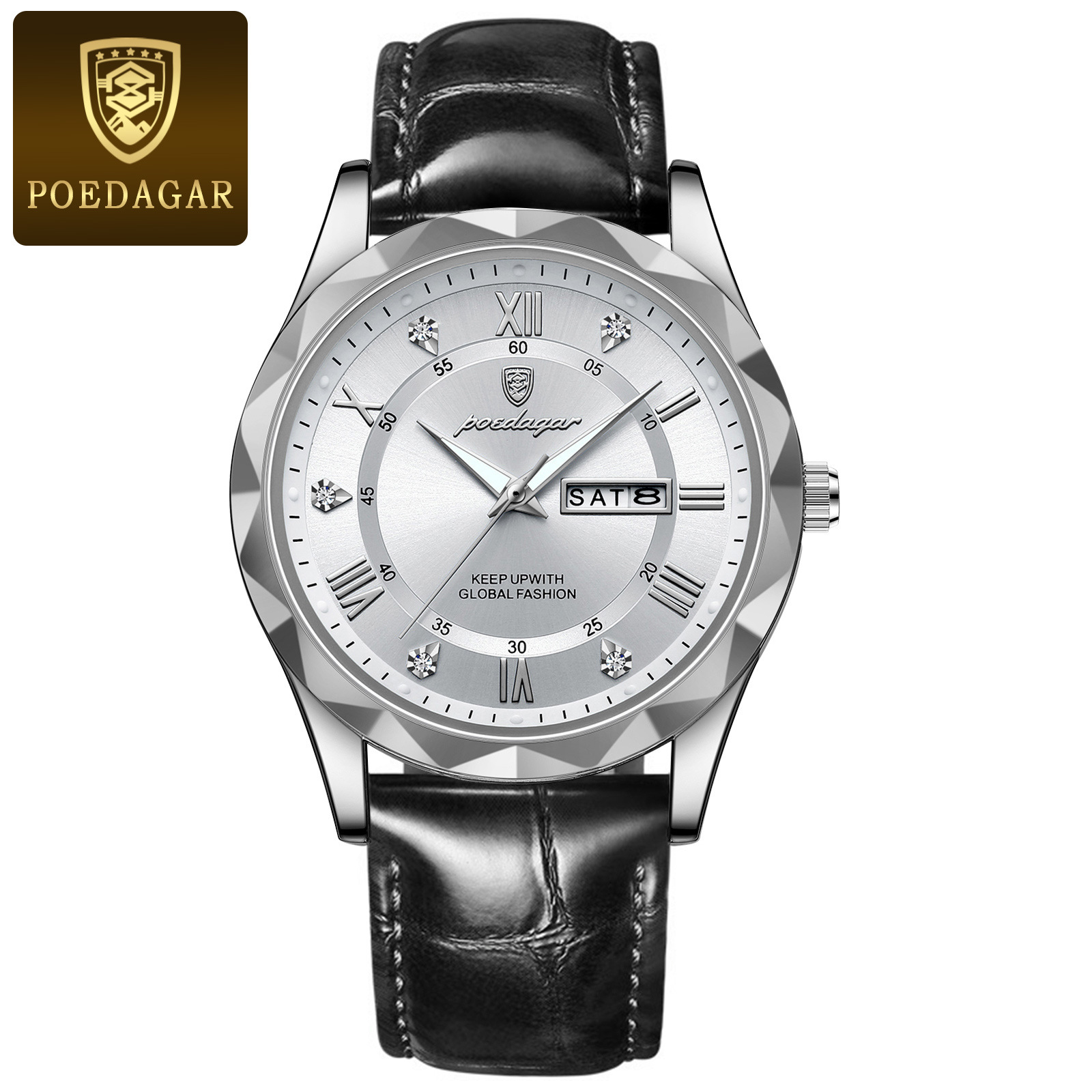 Picture of Swiss brand waterproof luminous new men's watch belt quartz watch live foreign trade explosions a generation of hair