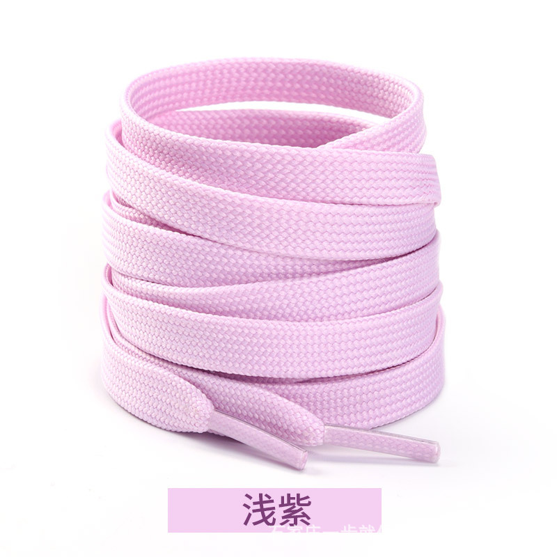Picture of Wild elephant double fine line shoelaces Adi shell head canvas shoelaces casual shoes sneaker black and white color flat shoelaces