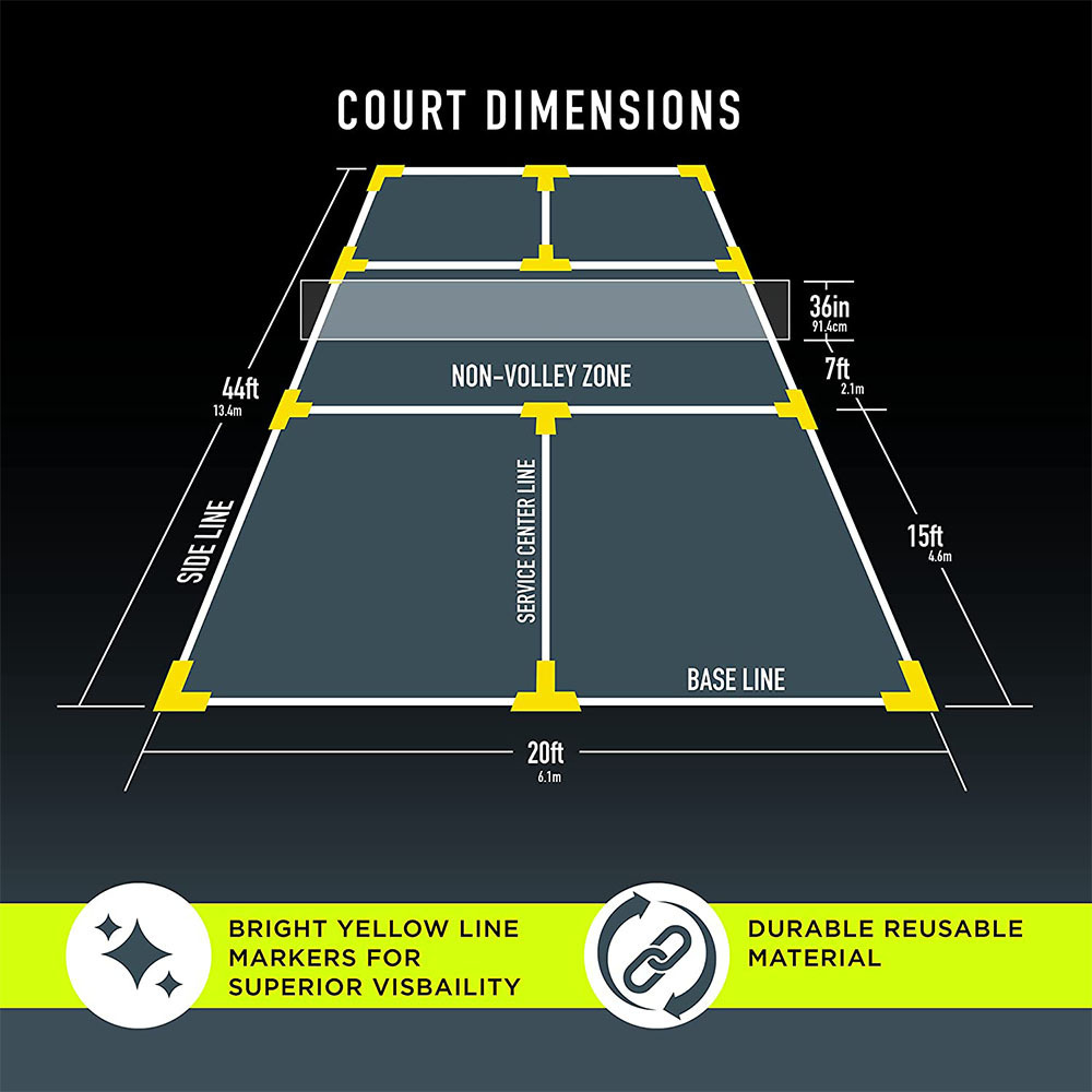 Picture of New Referee Sports Field Boundary Line Pickleball Court Boundary Marking Set Sports Auxiliary Accessories Marker
