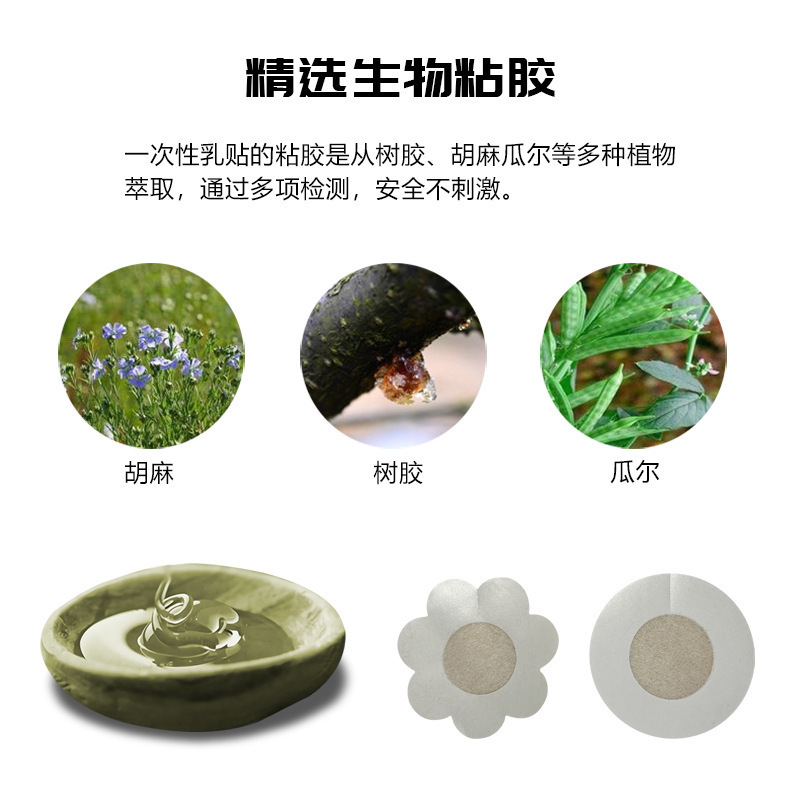 Picture of Chest Sticker Disposable Breast Sticker for Women's Wedding Dress Summer Thin Invisible Nipple Sticker Anti-bump Anti-running Light Sticker Universal Sling Sling