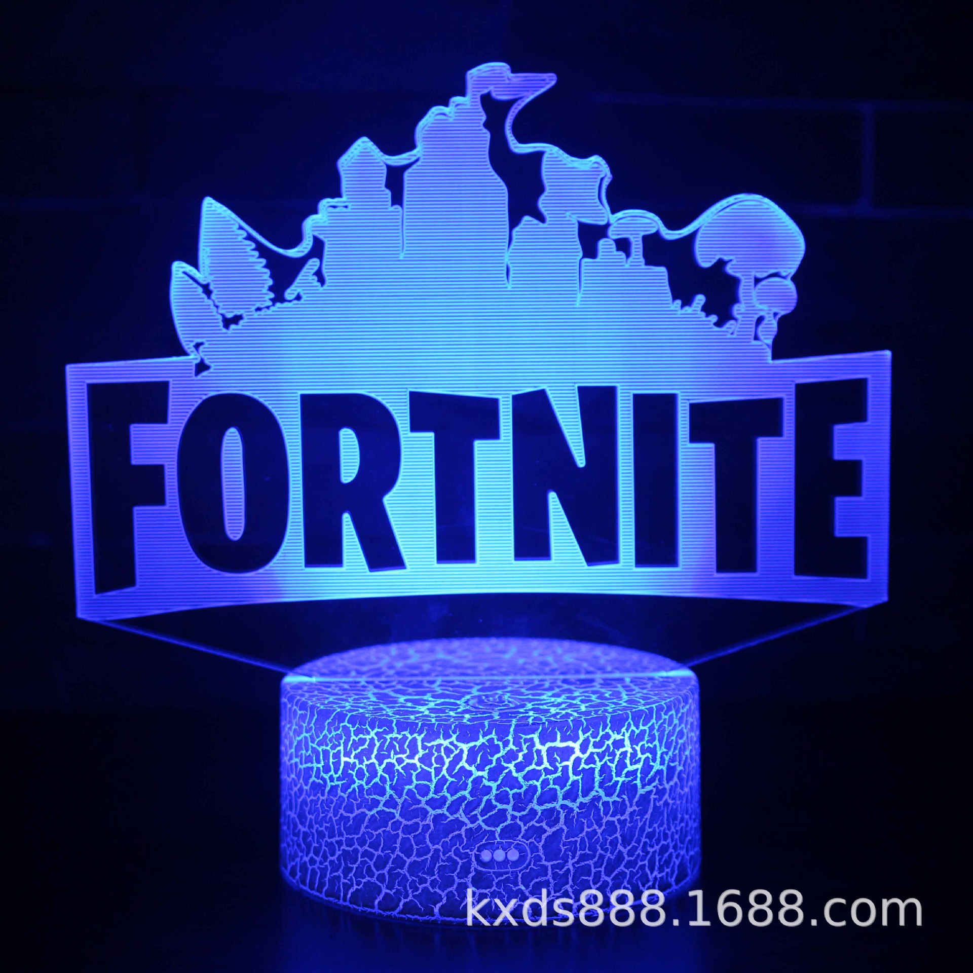 Picture of Kaixing Cross-border Exclusive Fortress Night Game Series 3D Nightlight LED Colorful Touch Remote Control Creative Table Lamp
