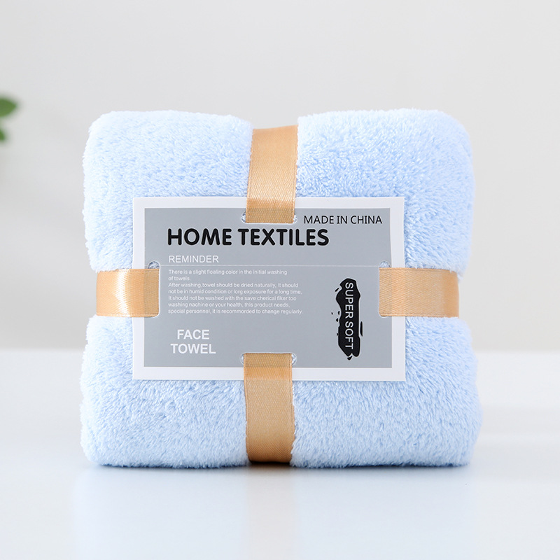 Picture of Hand gift towel wholesale coral velvet square wedding gift box towel wedding candy box towel Xi word New