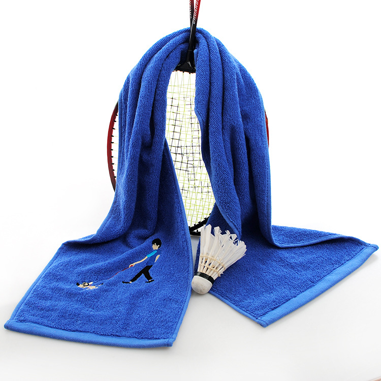 Picture of Cotton sports towel gym 32*110 extended sweat towel Marathon gift sports towel custom logo